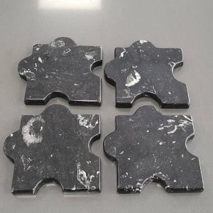 FIDEAS Puzzle Shaped Marble Coaster